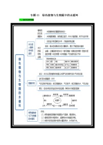 初中生物中考复习 专题03 绿色植物与生物圈中的水循环（解析版）