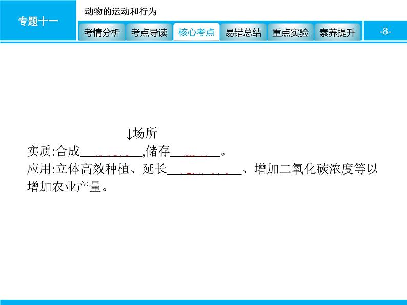 初中生物中考复习 专题四　生物圈中的绿色植物(生命活动) 课件 2021届中考生物一轮复习08