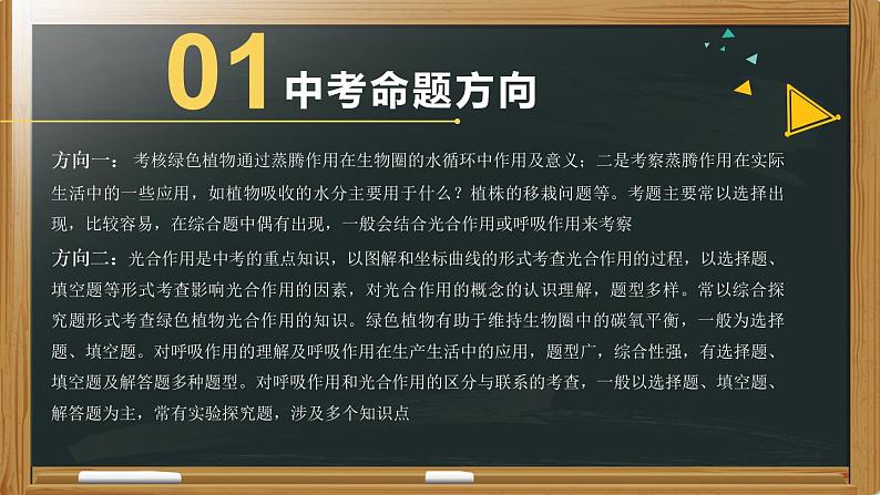 初中生物中考复习 专题04 植物的蒸腾作用、光合作用和呼吸作用-【备考无忧】2022年中考生物复习核心考点复习精优课件第3页