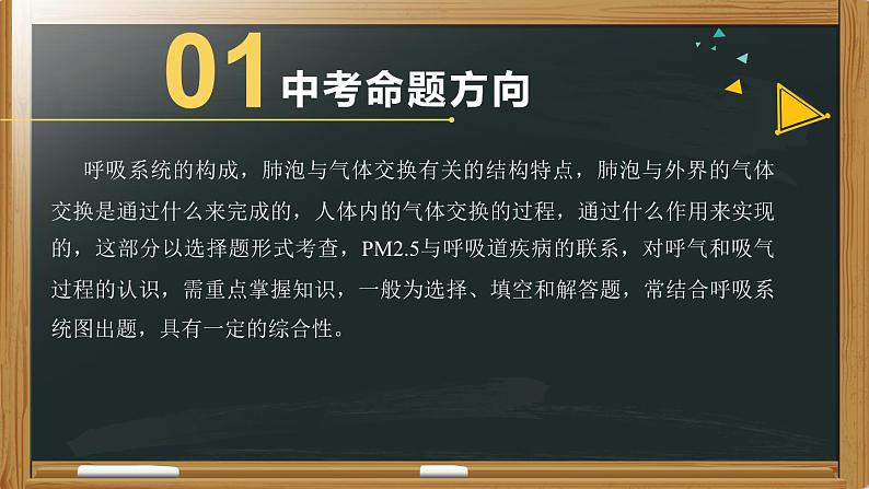 初中生物中考复习 专题07 人体的呼吸- 【备考无忧】2022年中考生物复习核心考点复习精优课件第3页