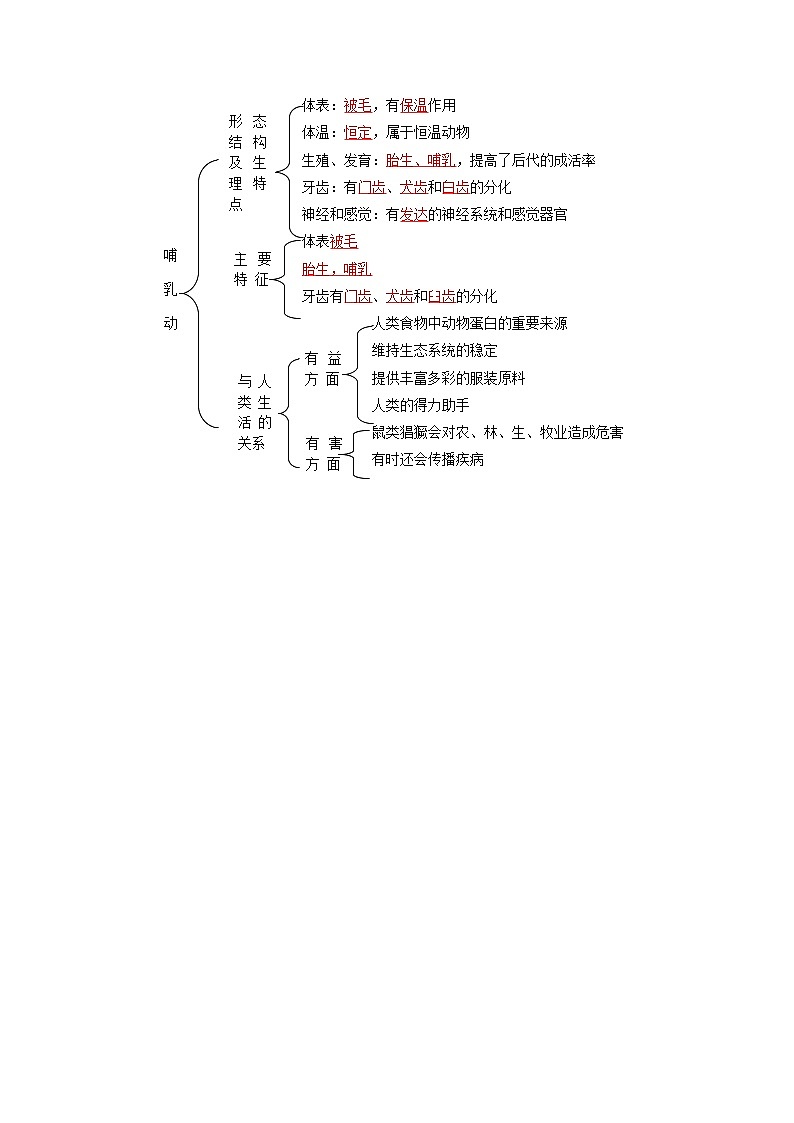 第七节  哺乳动物（教师版）第3页