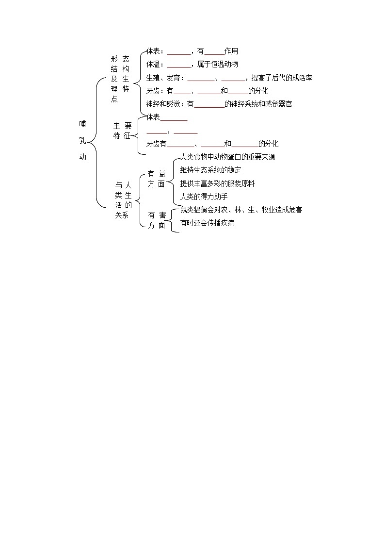 第七节  哺乳动物（学生版）第3页