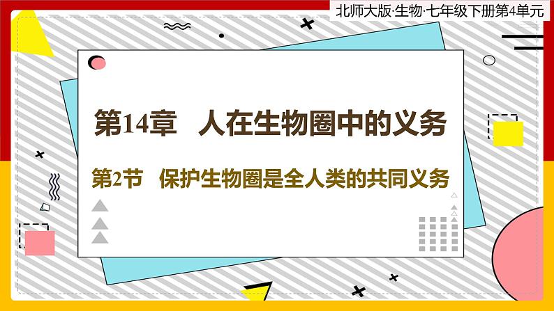 14.2《保护生物圈是全人类的共同义务》课件PPT+教案+同步练习01