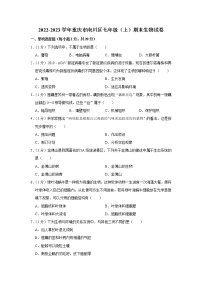重庆市南川区2022-2023学年七年级上学期期末生物试卷（含答案）