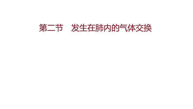 第三章　第二节　发生在肺内的气体交换 课件 2022-2023 人教版生物 七年级下册第1页