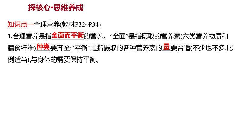 第二章  第三节　合理营养与食品安全 课件 2022-2023 人教版生物 七年级下册第3页