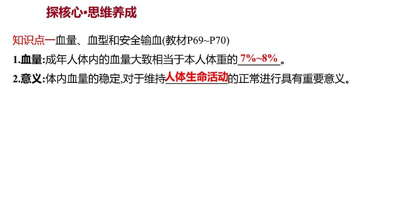 第四章　第四节　输血与血型 课件 2022-2023 人教版生物 七年级下册第3页