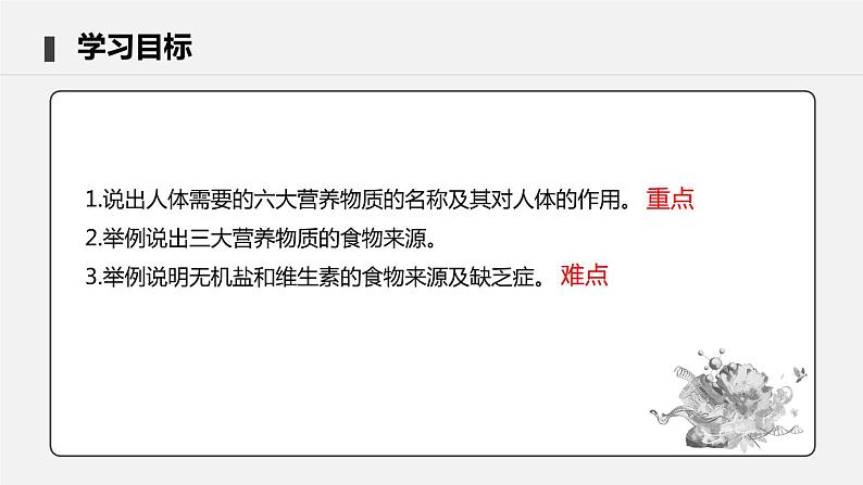 4.2.1 食物中的营养物质 课件 初中生物人教版七年级下册课件+教案+学案+练习03