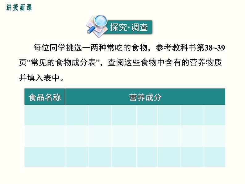 人教版七年级生物下册--2.1 食物中的营养物质（精品课件）第8页