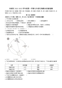 天津市东丽区2022-2023学年七年级上学期期末生物试题(含答案)