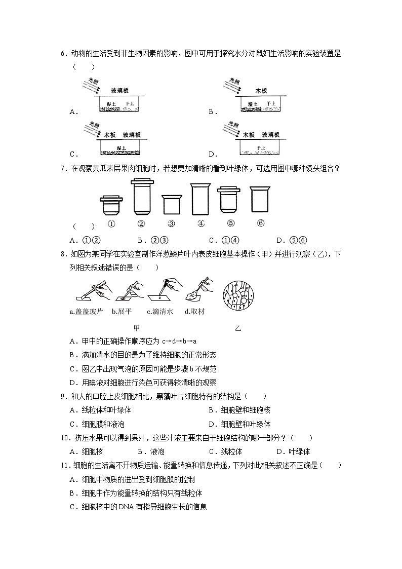 广东省深圳市盐田区2022-2023学年七年级上学期期末生物试卷第2页
