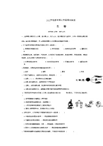 广西崇左市宁明县2022-2023学年七年级上学期期末生物试题