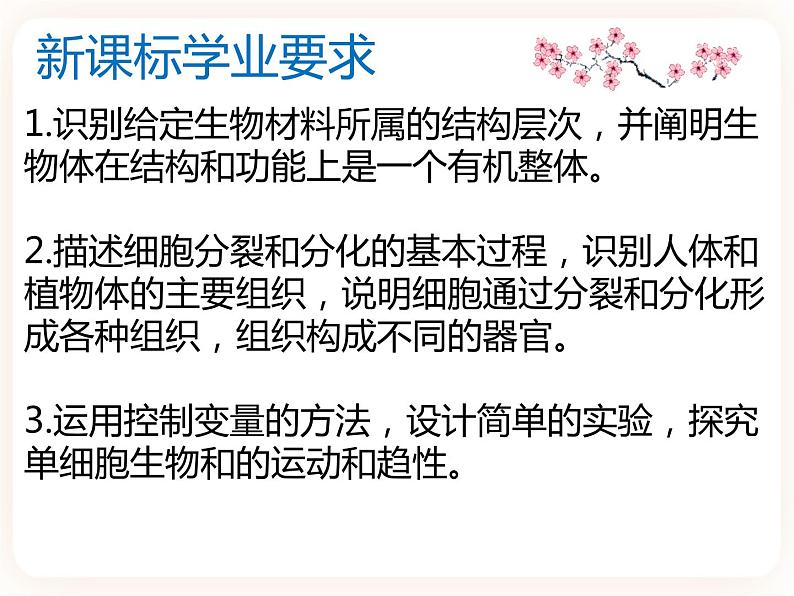 【中考一轮复习】新课标中考生物人教版课件：专题3《细胞怎样构成生物体》第2页