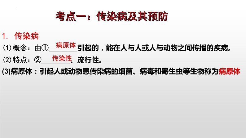 2023年中考生物全考点精讲课件--  健康地生活第3页