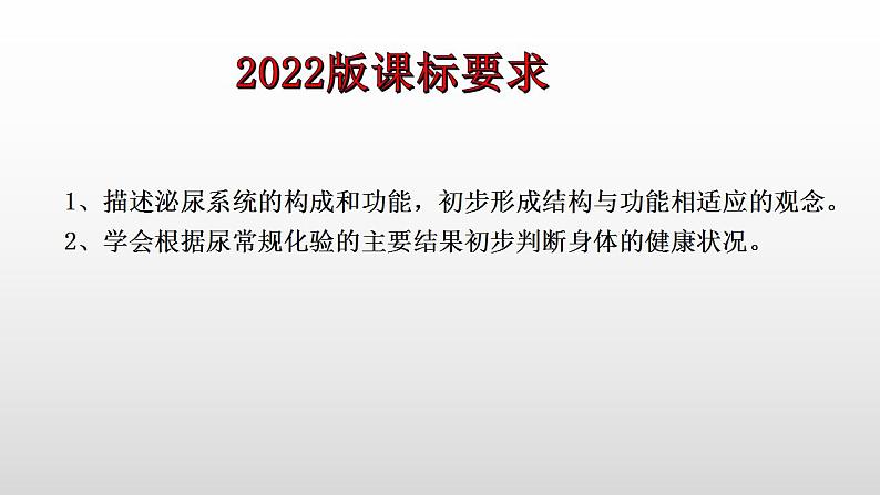 2023年中考生物全考点精讲课件--  生物圈中的人（四）人体内废物的排出第2页