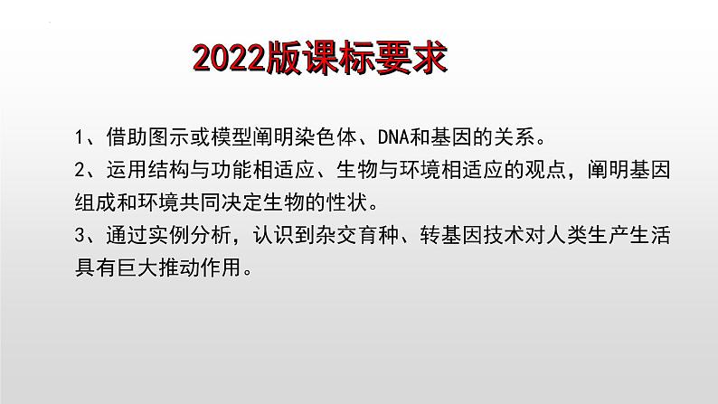 2023年中考生物全考点精讲课件--  遗传和变异第2页