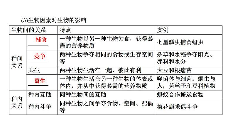 中考生物一轮复习精讲课件--  生物与环境06