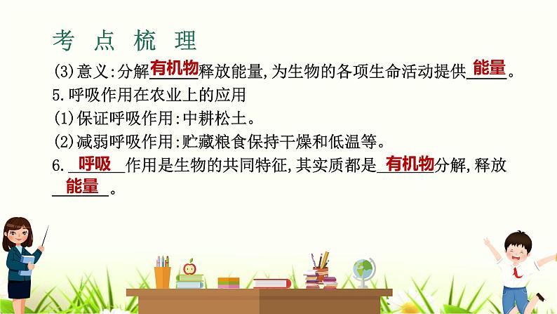 中考生物复习专题四第11章绿色植物与生物圈中的碳—氧平衡课件08