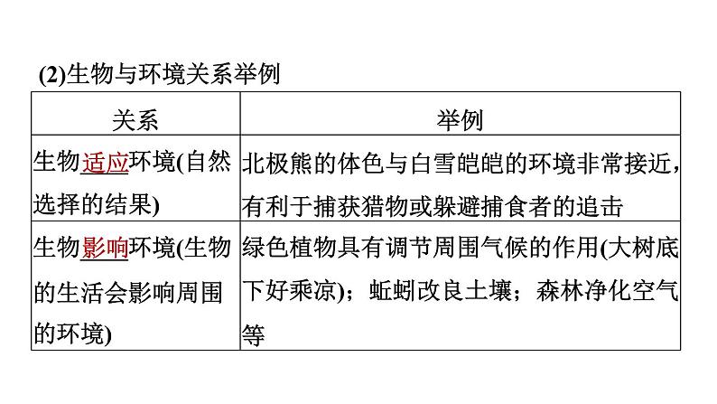 人教版中考生物一轮复习--第6课时　生物与环境（复习课件）06