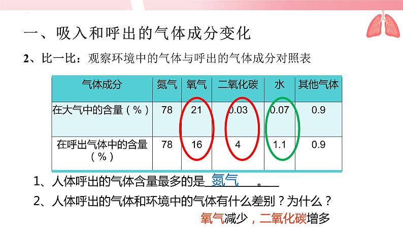 4.3.2发生在肺内的气体交换（第2课时）课件第4页