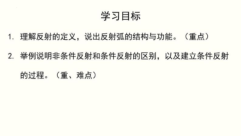 第四单元第十二章第一节反射及其类型课件  北师大版生物七年级下册第2页