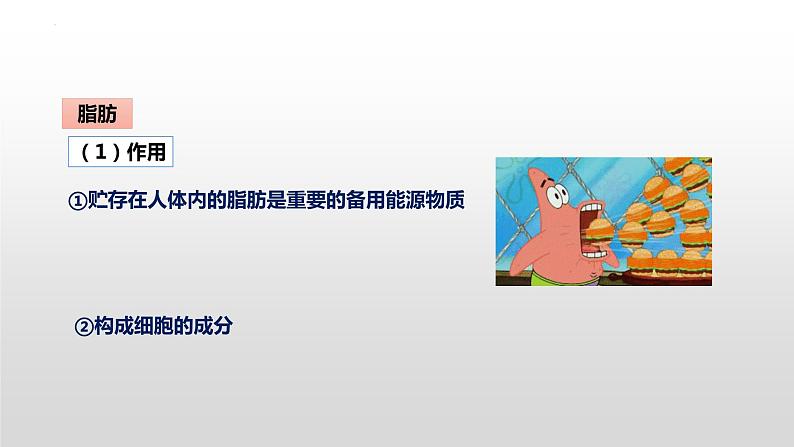 第四单元第二章第一节食物中的营养物质 课件 人教版生物七年级下册07