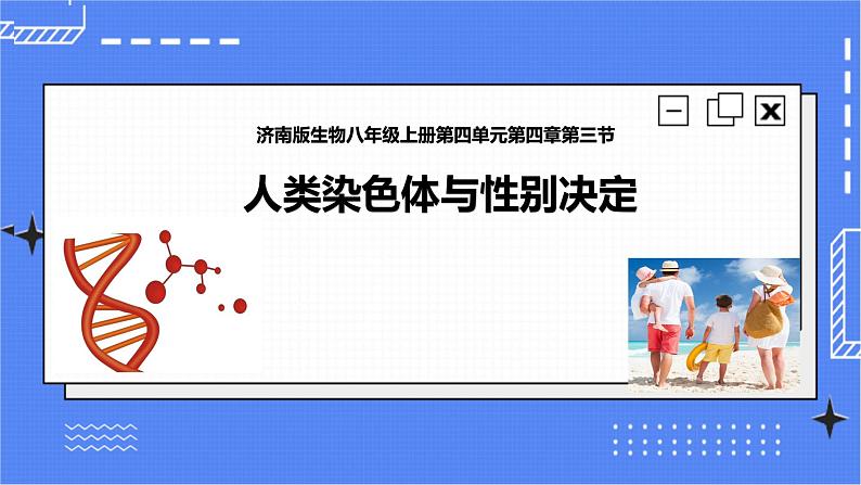 济南版生物八上4.3人类染色体与性别决定   课件+教案+练习01