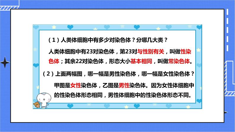 济南版生物八上4.3人类染色体与性别决定   课件+教案+练习06