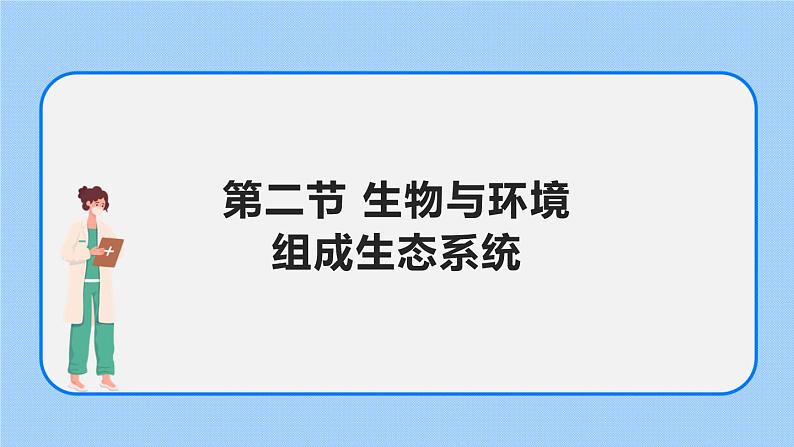 1.2.2生物与环境组成生态系统 课件01