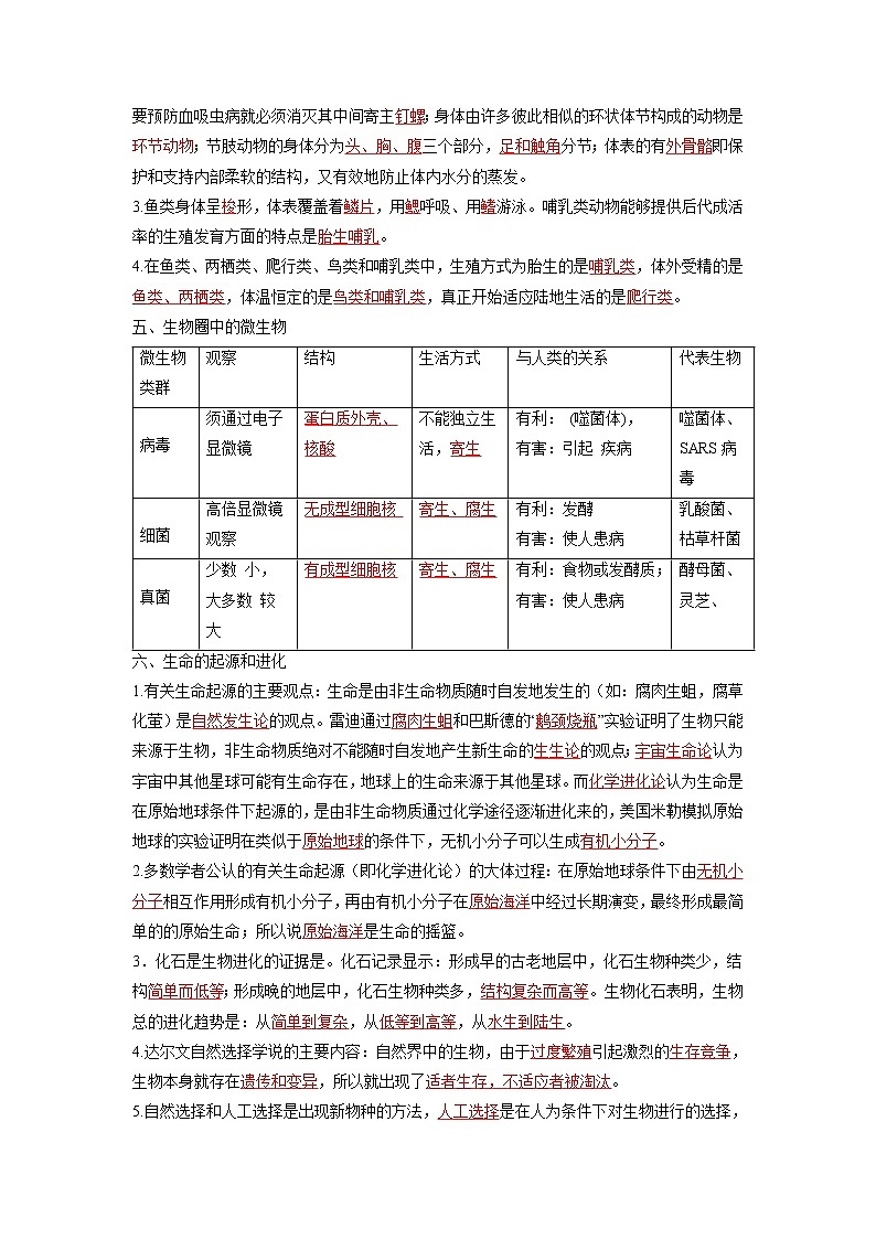 重难点08 生物的多样性 -2023年中考生物【热点·重点·难点】专练（全国通用）（解析版）第2页
