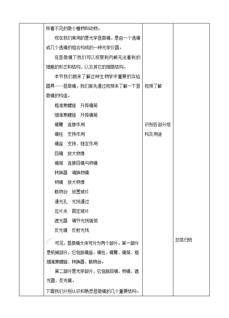 济南版生物七上 1.4 《生物学的研究工具》  课件+教案+练习02