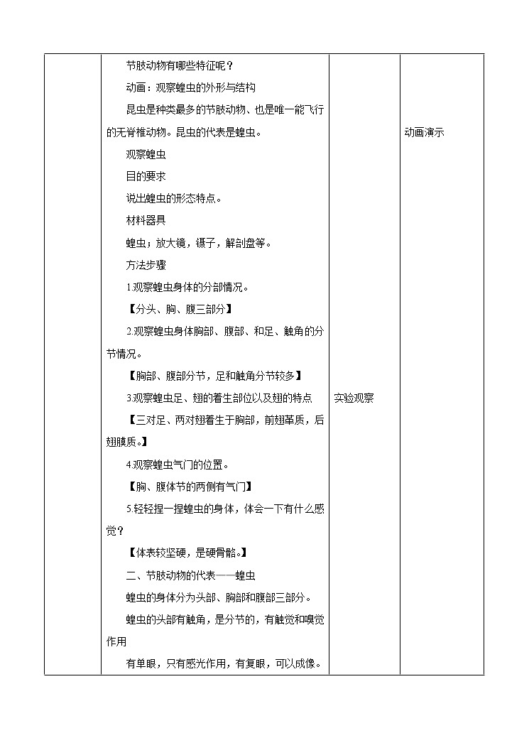 济南版生物七上 2.1《无脊椎动物的主要类群》第3课时   课件+教案+练习03