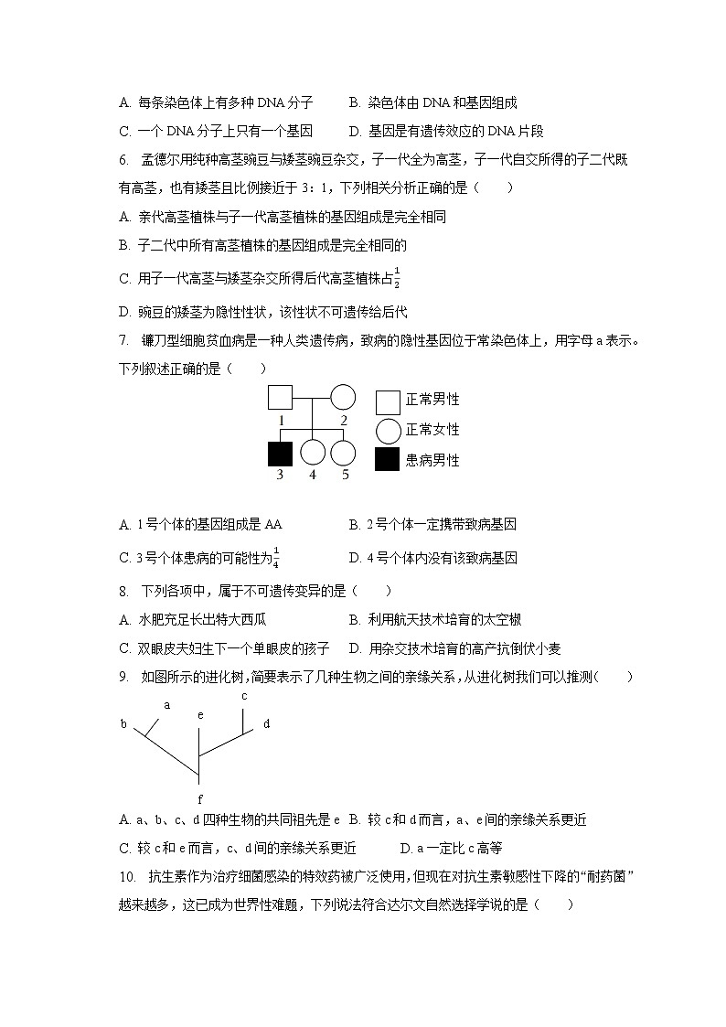 2022-2023学年湖北省天门市华斯达学校八年级（下）月考生物试卷（3月份）（含解析）第2页