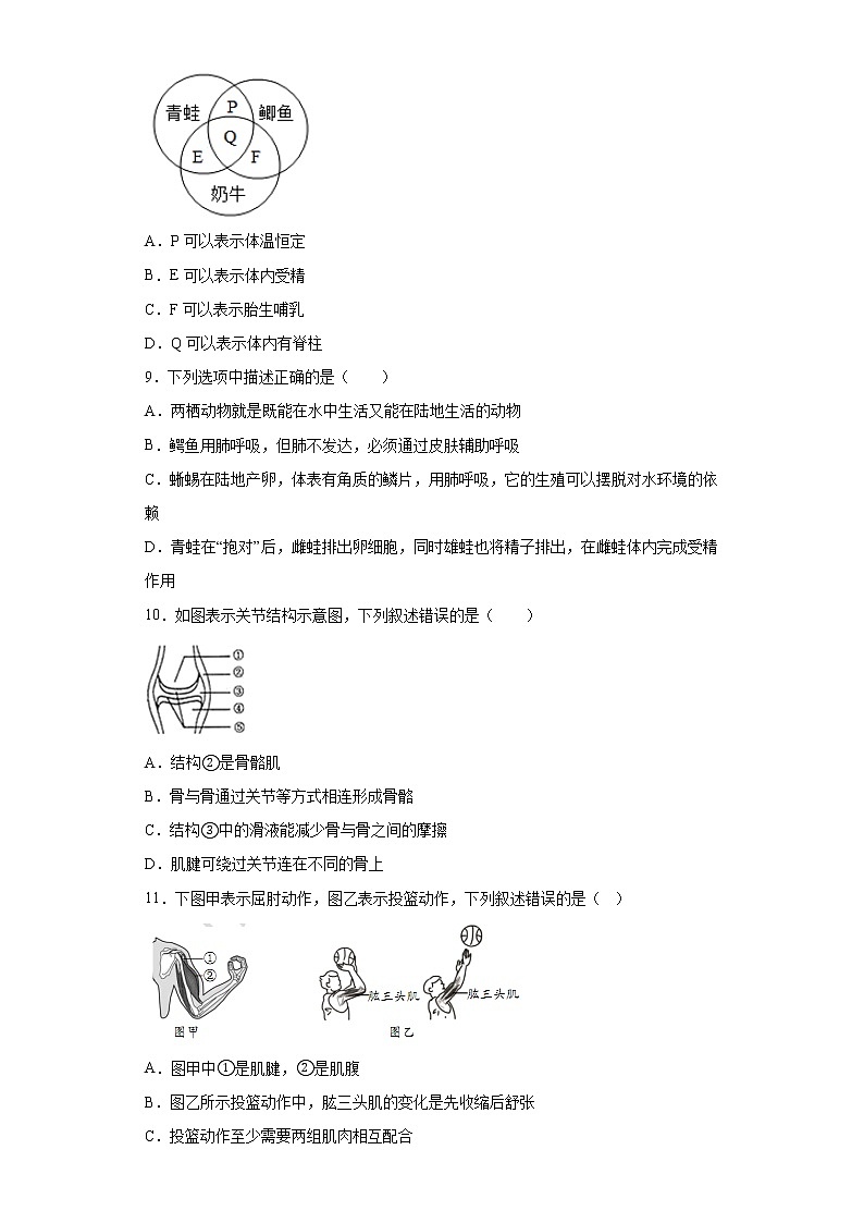 2023年广东省东莞市中考一模生物试题（含答案）03