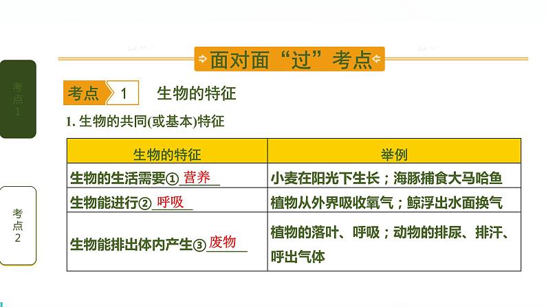 初中生物中考复习 第1讲 认识生物课件PPT第2页