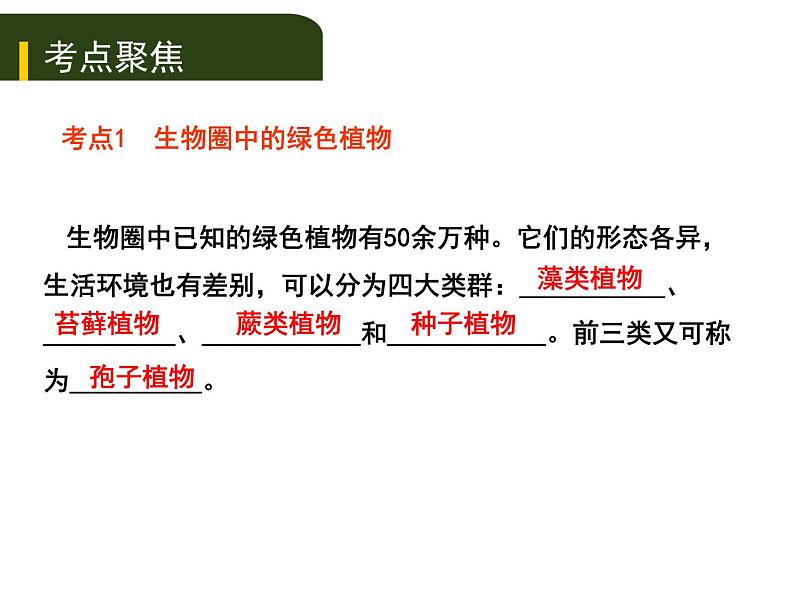 初中生物中考复习 八、（三）动、植物的类群（一）课件PPT01