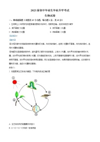 初中生物中考复习 精品解析：2022年辽宁省营口市中考生物真题（解析版）