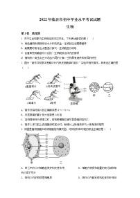 初中生物中考复习 精品解析：2022年山东省临沂市中考生物真题（原卷版）