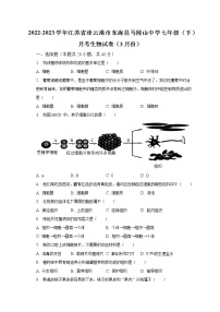 2022-2023学年江苏省连云港市东海县马陵山中学七年级（下）月考生物试卷（3月份）(含解析）