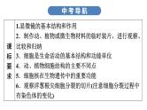 中考生物总复习第2部分　第2单元　第1章　细胞是生命活动的基本单位课件