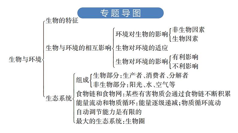 中考生物总复习第3部分 专题3　生物与环境课件03