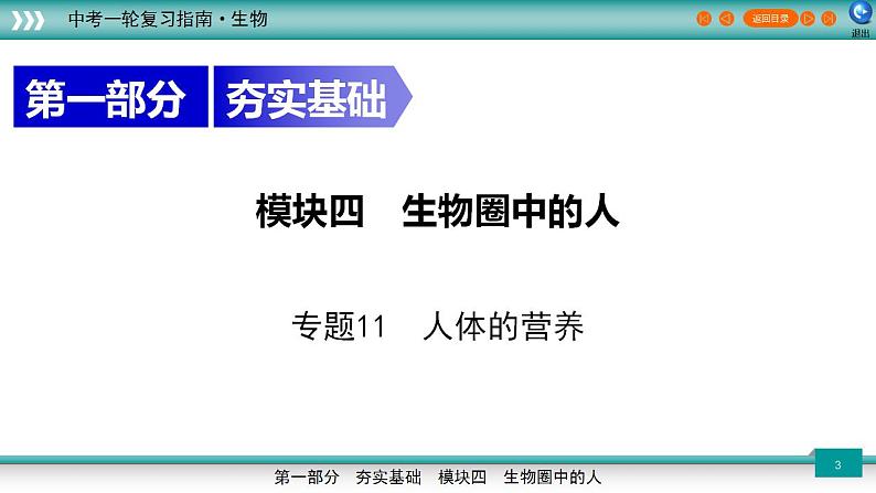 备战2023年中考生物一轮复习精讲  专题11 人体的营养-【复习指南】课件PPT第3页