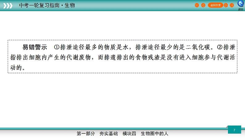 备战2023年中考生物一轮复习精讲  专题14 人体废物的排出-【复习指南】课件PPT07