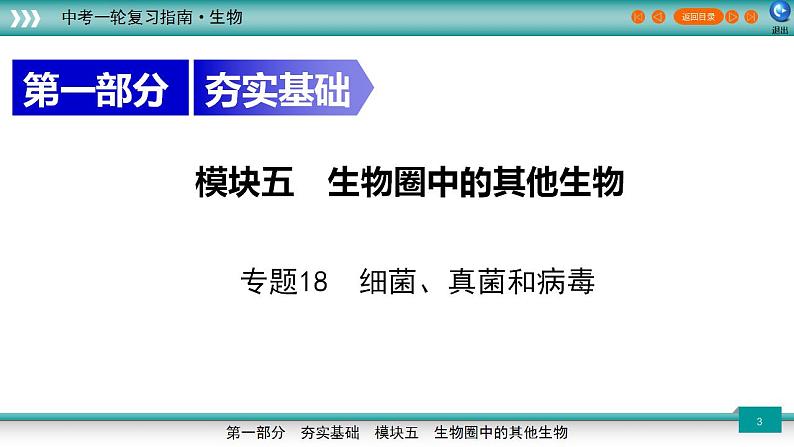 备战2023年中考生物一轮复习精讲  专题18 细菌、真菌和病毒-【复习指南】课件PPT03