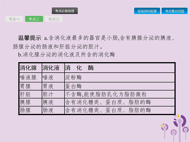 初中生物中考复习 课标通用中考生物总复习第四单元生物圈中的人第十讲人体的营养课件08