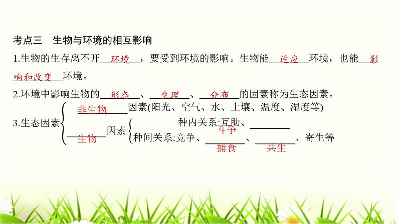 中考生物复习第1章生命的世界第2章探索生命课件第6页