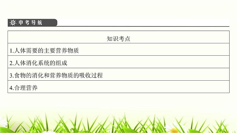 中考生物复习第8章人体的营养课件03