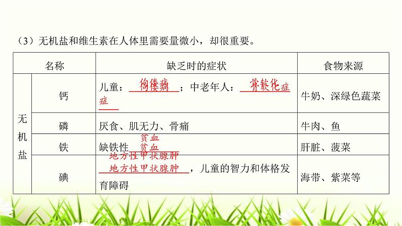 中考生物复习第8章人体的营养课件06