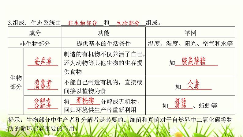 中考生物复习第23章生态系统及其稳定性第24章人与环境课件06