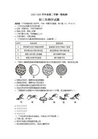 2023年山东省济宁市任城区八年级生物一模试卷（含答案）